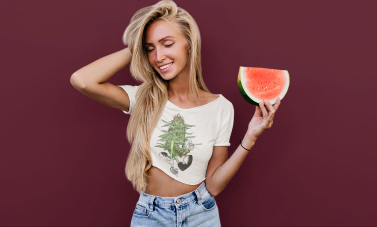 The Chronn Mann Crop Top - White