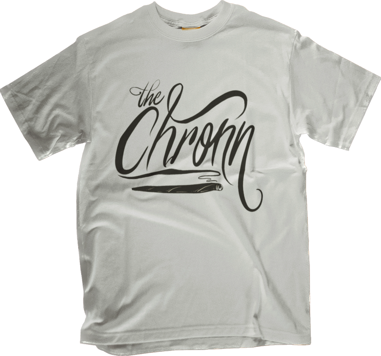 The Chronn Handwritten Logo on White Tee