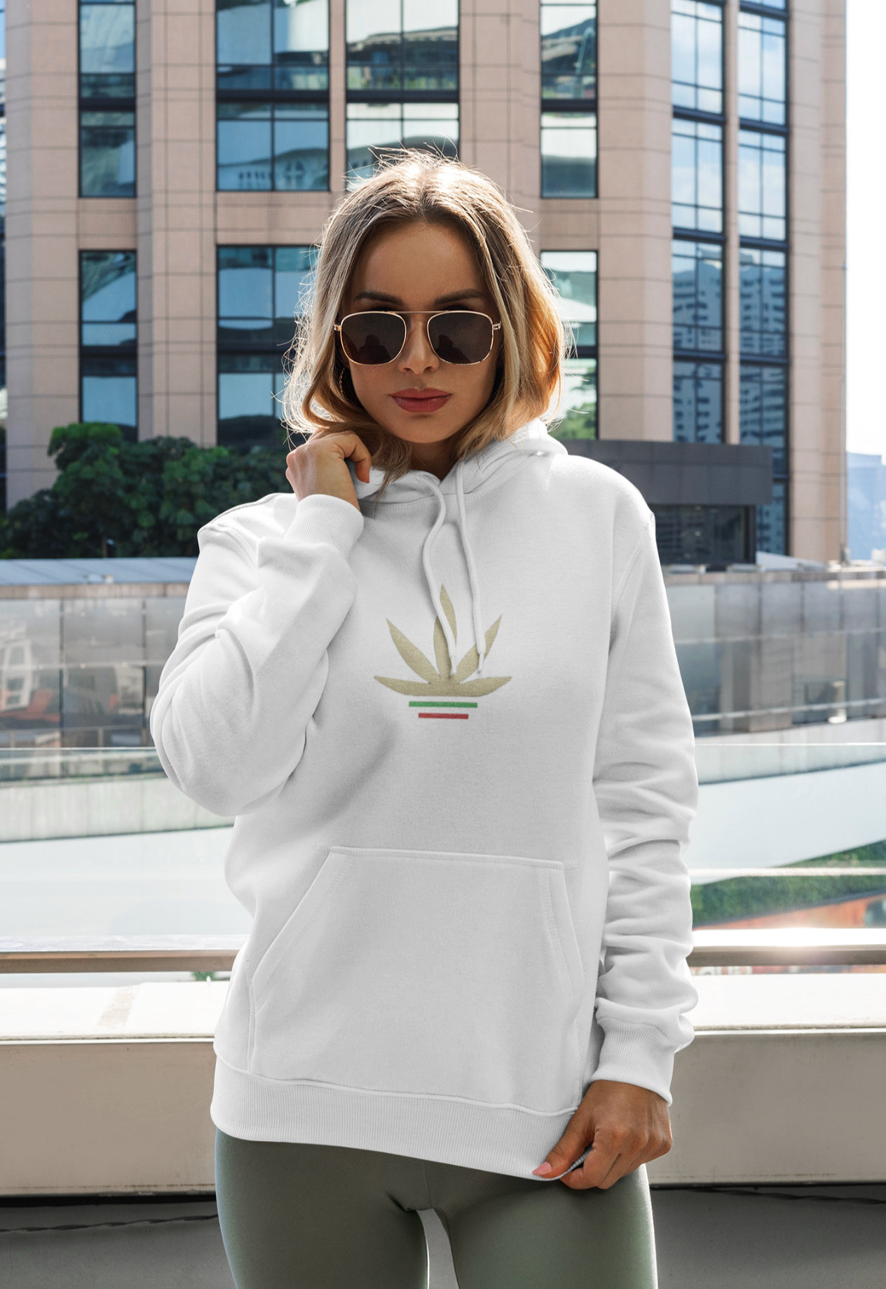 Chronn Logo White Hoodie